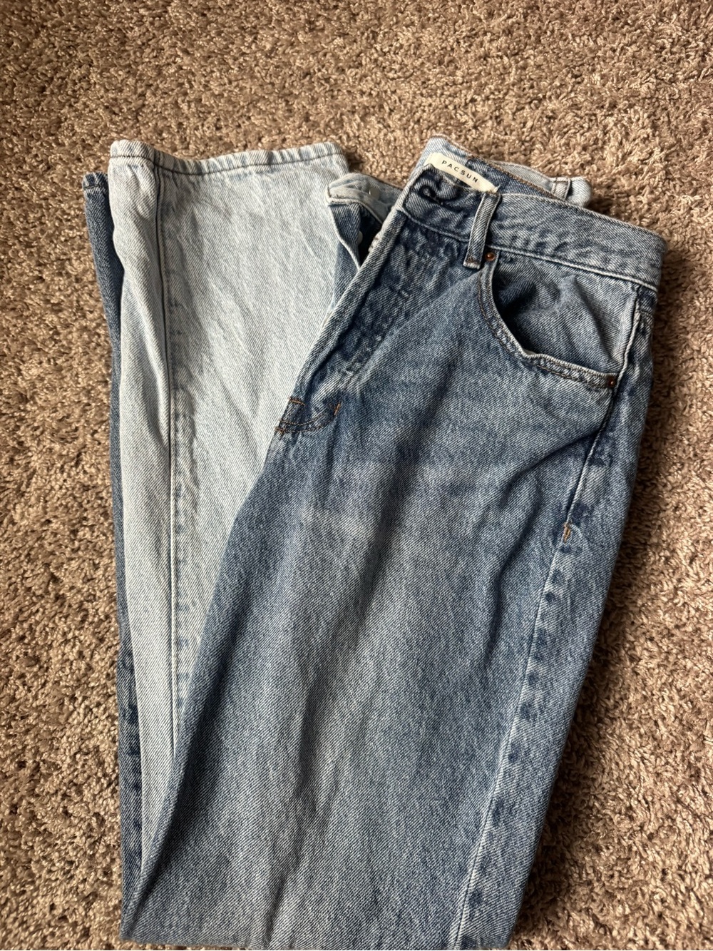 Pacsun Light & Medium Wash Straight Leg Jeans